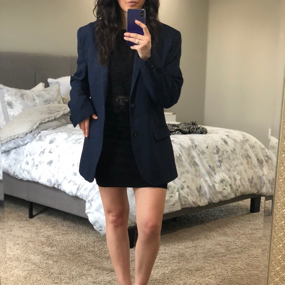 Men’s H&M Navy Slim Fit Blazer 42R